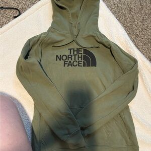 The North Face Olive Green Hoodie size mall women’s